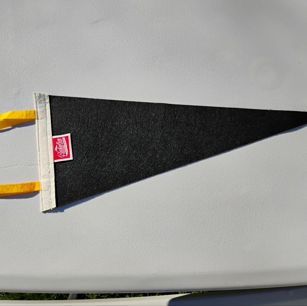 Vintage Black and Yellow Party Pennant